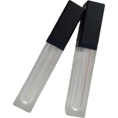6ML 40pcs/lot Matte Empty Lip Gloss Bottle, Square DIY Lipstick Packaging Tube, Plastic Matte Lip Gloss Tube, Cosmetic Container