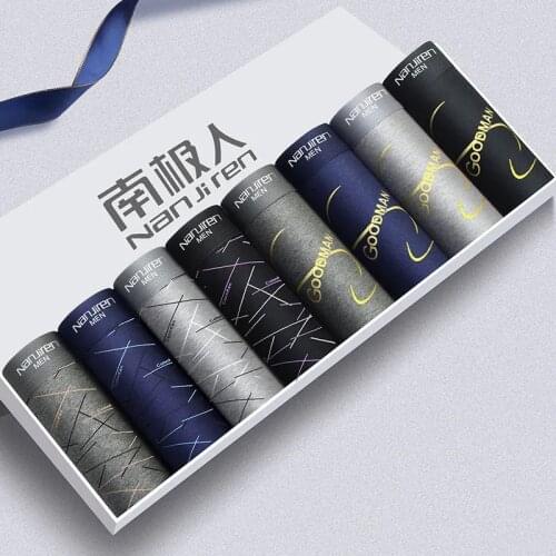 Mens Underwear Mens Boxers Anti Bacteria Grade Young Students' Sexy Boxer Shorts Underpants And Breathable Underwear