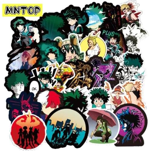 10/30/50/100pcs/Pack Japanese Anime My Hero Academia Stickers For Refrigerator Motorcycle Skateboards Laptop Luggage Toy Guitar