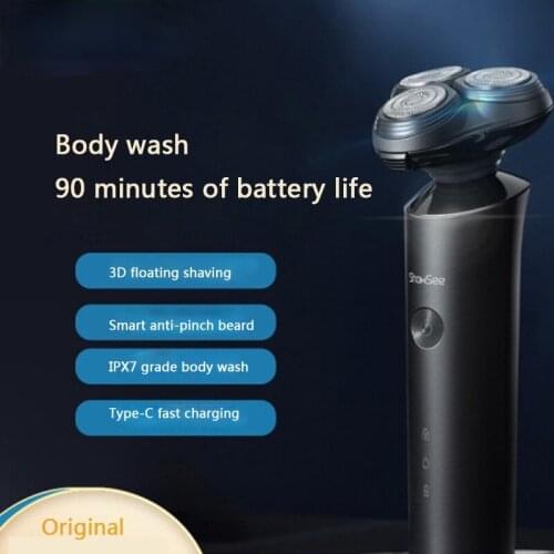 New xiaomi Showsee Electric Shaver Machine Mens Razor Beard Trimmer 3D Head Blades Portable Cutter Type-C Rechargeable Shaving