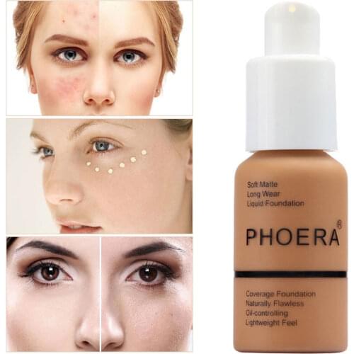 Foundation Concealer Makeup Full Coverage Matte Brighten Makeup Long Lasting Moisturizing Cover Acne Pores TSLM1