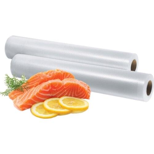 Vacuum Sealer Bags For Vacuum Sealer 5 Rolls Grained Food Packaging Bags For Sealing Machine Meat Rice Vegetable Packaging Bag