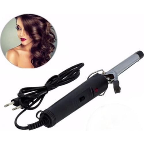 EU Plug Professional Electric Pro Hair Volume Curl Curling Make Iron Temperature Stainless Steel Hair Curler Waver Maker Roller
