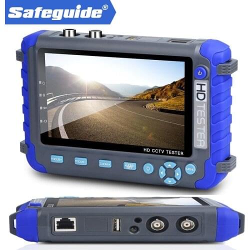 Professional CCTV Testing Tool 5 Inch TFT LCD 5MP AHD TVI 4MP 3MP CVI CVBS CCTV Camera Tester Monitor Support PTZ UTP