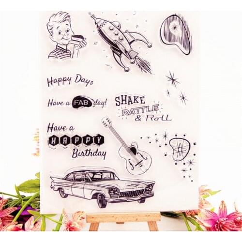 Dream universe 21.5x15.5cm Transparent Clear Stamps Silicone Seals Roller Stamp DIY scrapbooking photo album/Card gift Making