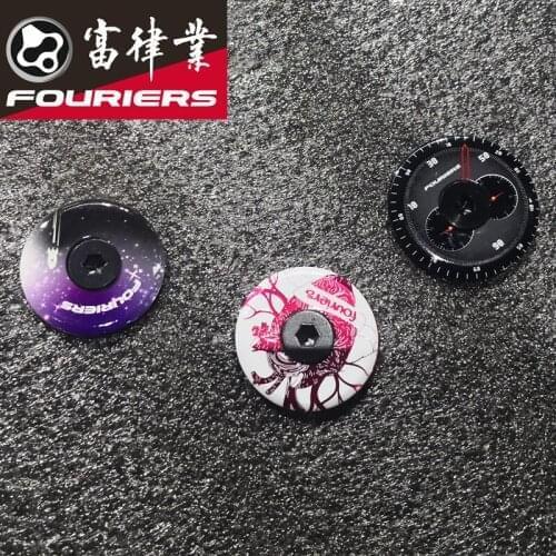 Fouriers Alloy 1-1/8" Mountain Bicycle Bowl Cover + Screw 7 styles Stem Top Cap Cover Headset Screws