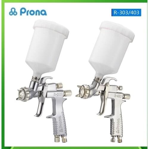 Prona R-303/R-403 Gravity Feed Manual Spray Gun With Cup,Pneumatic Tool Sprayer Painting Pistol Compressor Spray Gun