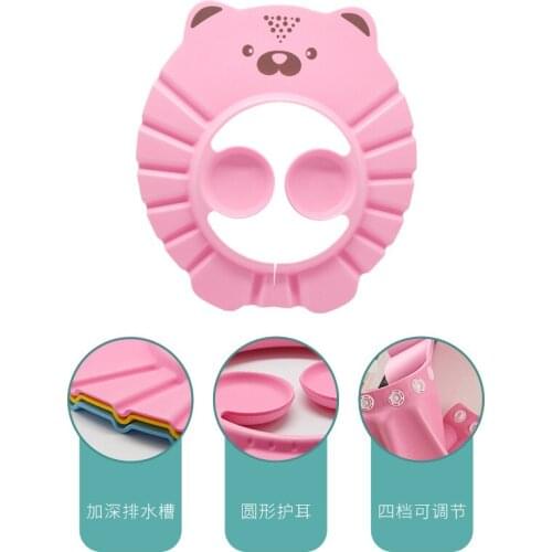 Baby shampoo cap Waterproof ear caps Children shampoo shower cap Baby children bathing hair washing children shower cap
