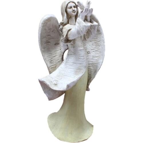 New Resin Angel Statuette Fairy Statue Outdoor Courtyard Art Garden Decoration Lawn Crafts Home Decoration Accessories Bedroom