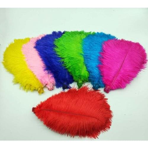 100Pcs/Lot 35-40CM cheap Ostrich Feathers for Crafts Jewelry Making Wedding Party Decor Accessories Wedding Decoration Plume
