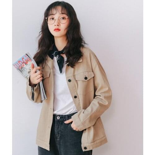 2020 Women Basic Coat Denim Jacket Women Winter Denim Jacket For Women Jeans Jacket Women Denim Coat loose casual Outwear