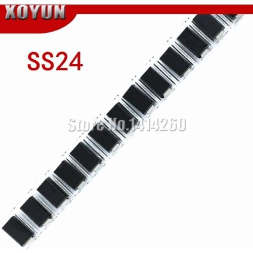 100pcs SCHOTTKY DIODE SS24 2A 40V SMA SR240 DO-214AC SMD