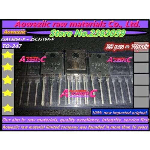 Aoweziic 2018+ 100%new imported original 2SA1386A-P 2SC3519A-P 2SA1386A 2SC3519A A1386A C3519A TO-247 Power Amplifier Transistor