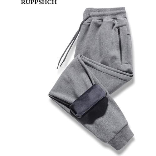 2021 Autumn Winter New Men Fleece Pants Men Cotton Loose Plus Size Casual Pants Ankle-Length Pants Men Oversized Pants M-8XL