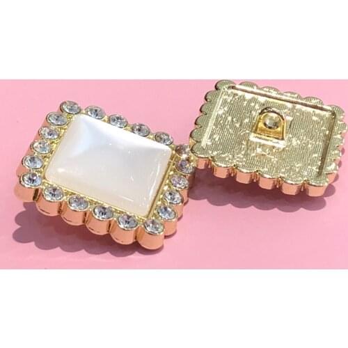 50pcs/lots square Openwork pattern refined retro metal classical buttons palace style lion leo jacket suit coat buttoned BBB2