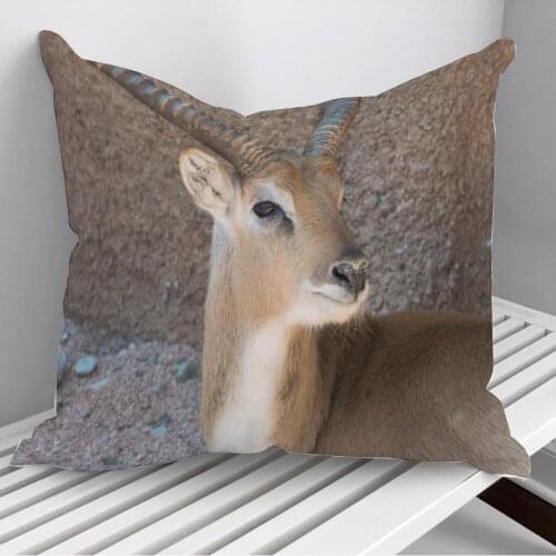 African antelope Throw Pillows Cushion Cover On Sofa Home Decor 45*45cm 40*40cm Gift Pillowcase Cojines Dropshipping