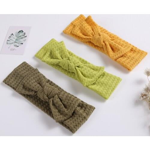 NewBaby Hair Accessories Headband Fashion Knitted 27 Color Bow Children Headband Newborn Headband Hair Accessories