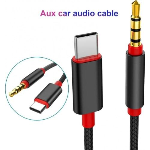 Type-C to 3.5mm Car Headphone Jack HiFi Audio Adapter Connector Converter Cable For Xiaomi Samsung Huawei Type C interface