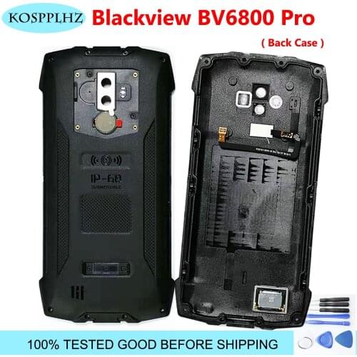 Black Color Cover For Blackview BV6800 Pro Back Cover Case Outer shell Replacement BV6800Pro Mobile Phone Shell Case + Tools