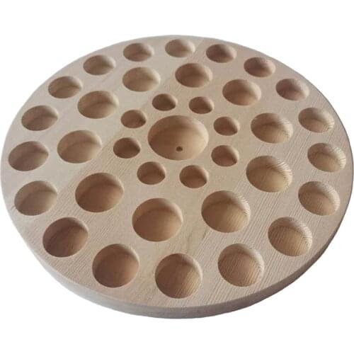 Wooden Essential Oil Displaying Rack Organizer37Slot 10/15/30/100ml Stand Holder