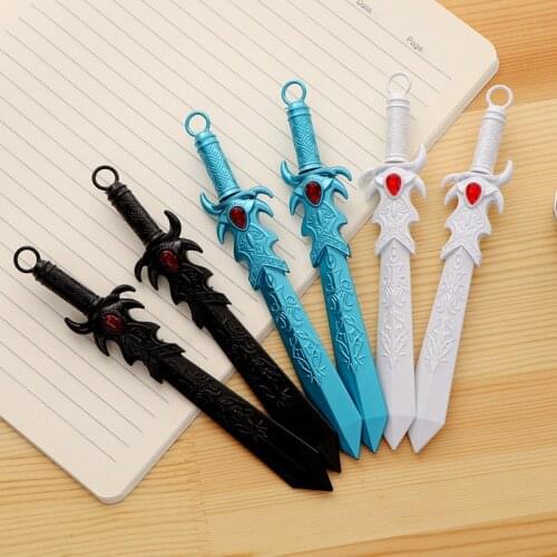Ellen Brook 1 PCS Stationery Office Creative Cartoon Big Cool Swordn School Supply Handle Gift Weapons Lovely Style Gel Pe