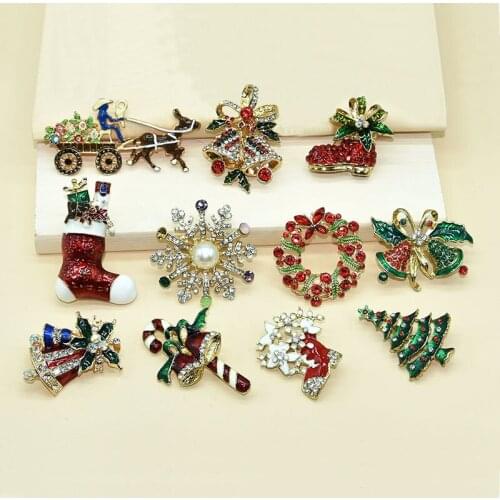 Christmas Style Enamel Pin Beautiful Brooch Bag Clothes Lapel Pin Sasha Away Badge Cartoon Jewelry Gift For Boys and Girls