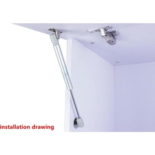 6KG/60N Bed Hydraulic Hinge Force Cabinet Door Lift Pneumatic Support Furniture Gas Spring Kitchen Cupboard Hinge -2pcs