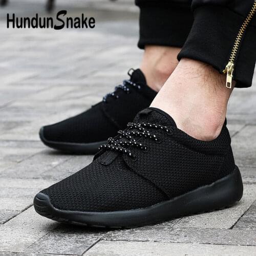Hundunsnake Summer Male Shoes Sports Lightweight Mens Sneakers Women Breathable Calzado Hombre Mesh Footwear Black Krasovki G-30