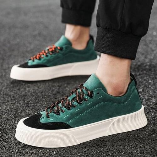Green Lace up Mens Casual Shoes Summer Soft Breathable Mens Platform Sneakers Hot Sale Low Flat Canvas Shoes Men zapatos hombre