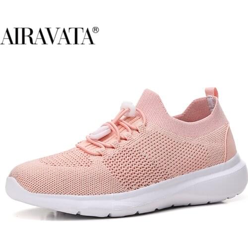 Women Casual Shoes Fashion Breathable Walking Mesh Non-slip Lace Up Sneakers Women Comfortable Athletic