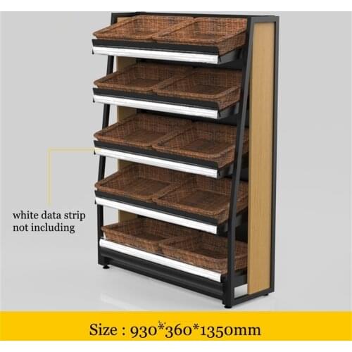 Stores Fruit Vegetable Bakery Bread holder Display Rack Supermarkets Promotions Display Shelves Retailing Store Shelf Storage