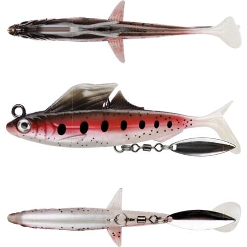 NEW Fishing lures Silicone swimbait Soft plastic minnow for Black bass Pike Trout Musky Fish bait for Frashwater or Saltwater