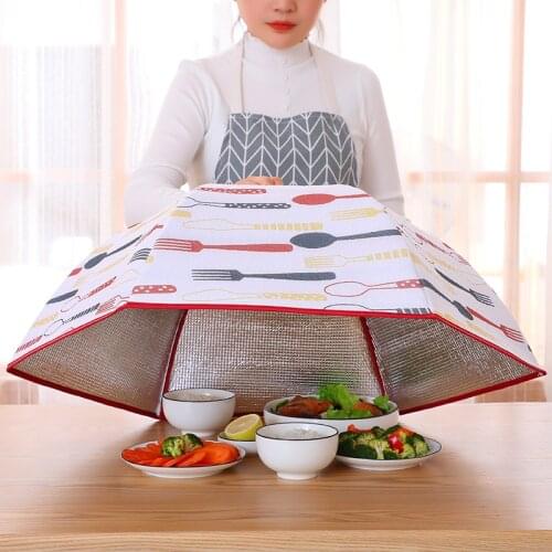New product heat preservation meal cover Foldable vegetable cover Multifunctional large food cover Thicken meal cover