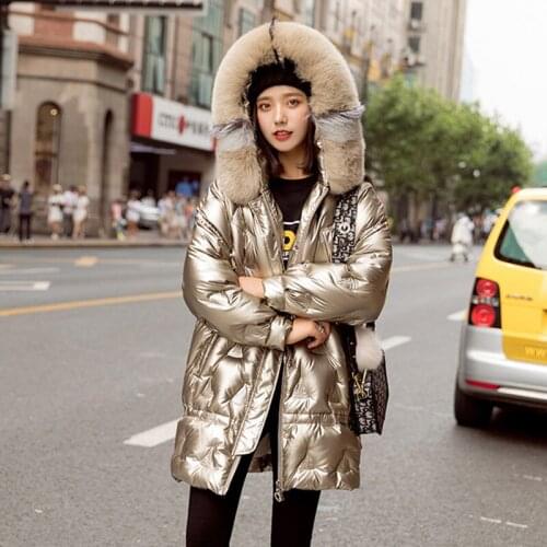 SEDUTMO Winter Real Fur Hooded Duck Down Coat Women Fashion Long Oversize Parkas Autumn Slim Thick Warm Jackets ED1435