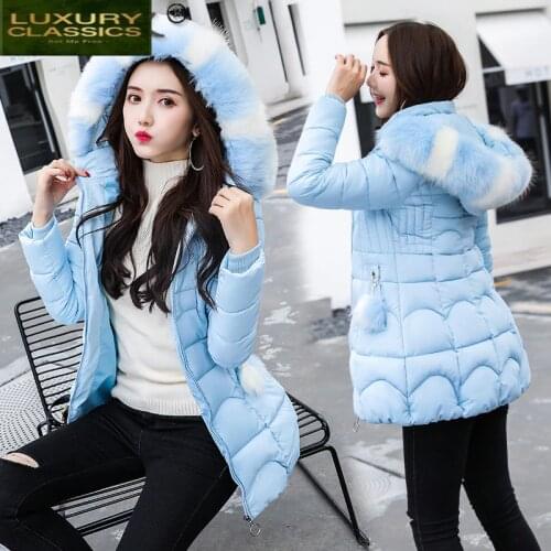 2021 New Parkas Female Women Winter Coat Thick Cotton Winter Jacket Womens Outerwear Parkas for Women Winter Outwear G011