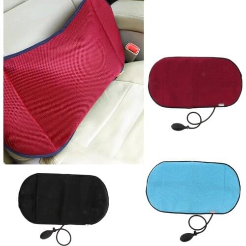 Lightweight Air Inflatable Lumbar Support Cushion Pillow for Lower Back Pain, Orthopedic Waist Support Cushion for Women Men