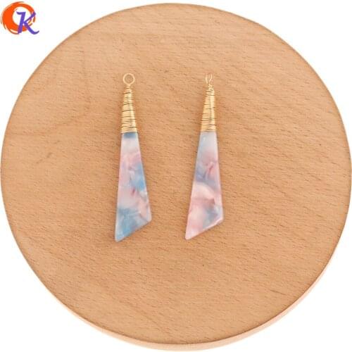 Cordial Design 20Pcs 10*47MM Jewelry Accessories/Hand Made/Genuine Gold Plating/Acetic Acid/DIY Making/Charms/Earring Findings