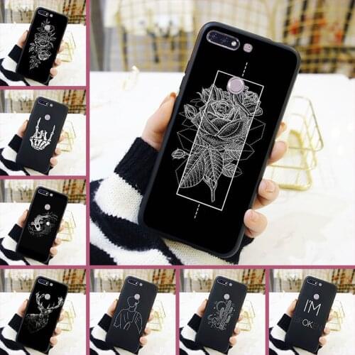 Silicone Phone Case For Huawei Honor 7 8 9 10 Lite Flower Cactus Back Cover For Huawei Honor 7 7S 7X 7A 7C Pro 10 9 8 8X MAX