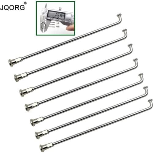12 K Diameter 2.6 mm Electric Bike Spokes Material 304 Stainless Steel Polishing Surface J-bend Sliver Color E-bike Wheel Spokes