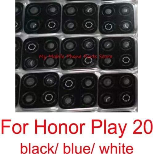10 PCS Back Rear Camera Glass Lens Cover For Huawei Honor Play 20 Play20 Big Main Camera Lens Glass With Sticker Spare Parts