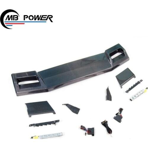 G class w463 B style carbon finber and PU material roof spoiler for G350 G400 G500 G55 G63 G65 LED roof lights