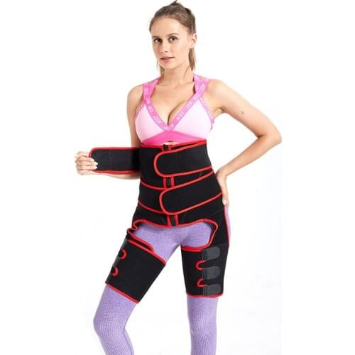 Three-in-one double-waist hip-lifting belt adjustable one-piece sports belt leggings with explosive sweat plastic belt