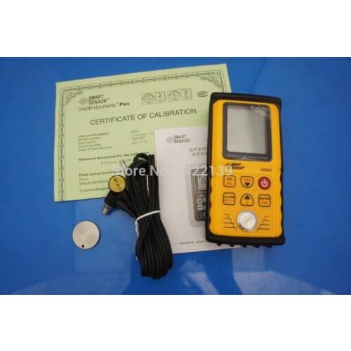AR860 Ultrasonic Thickness Gauge Meter Range 1.0-300mm(6mm + 10mm Probes)