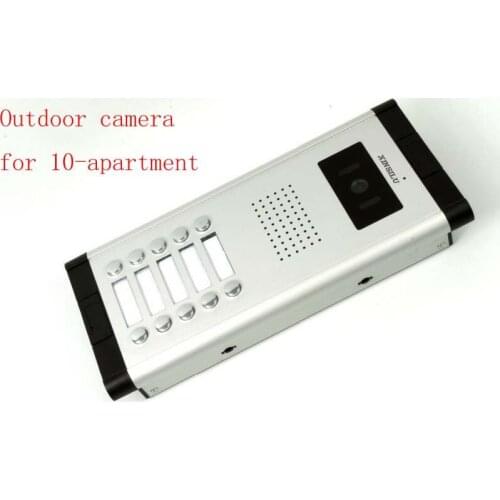 XINSILU Apartment Video Door Phone Camera Intercom IR Night Vision Doorbell for 10 Units Apartment Suitable 10-Stories Building