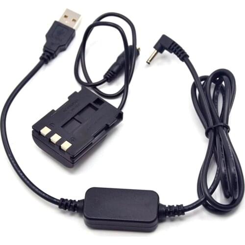Power Bank 5V USB cable adapter + DR-20 DC Coupler NB2L dummy battery for Canon G7 G9 S40 S45 S50 S55 S60 S70 S80 EOS 350D 400D