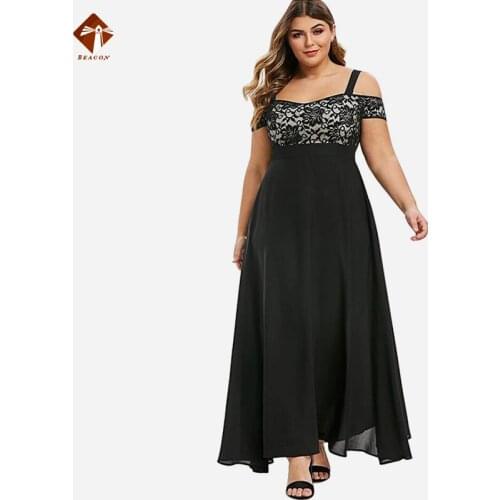 Flower Lace Sling Chiffon One Shoulder Dress Women 2021 Summer Long Skirt Plus Size Ladies Clothing Clothing Trendy Long Skirt