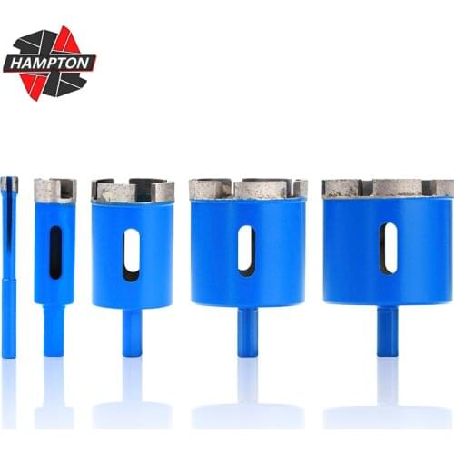 1pc 6mm-65mm Diamond Vacuum Sintering Hole Opener Blue Drilling Core Bits Hole Saw for Porcelain Tile Drill Bits Granite Marble
