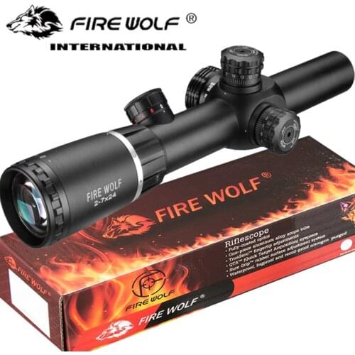 2-7X24 New Riflescopes Rifle Scope Hunting Scope w/ Mounts Free shipping