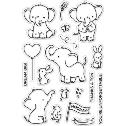 2021 Clear Stamp Plastics Soft Seal Little Girl Letter Forest Animals Transparent Stencil Scrapbooking Paper Card DIY Album