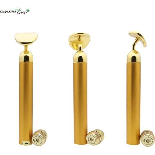 24K Face Lift Bar High Frequency Vibration Massage Stick Relax Skin Firming Tightening Lifting Beauty Care Tools